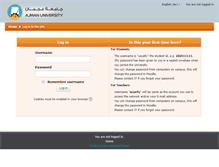 Tablet Screenshot of learn.ajman.ac.ae